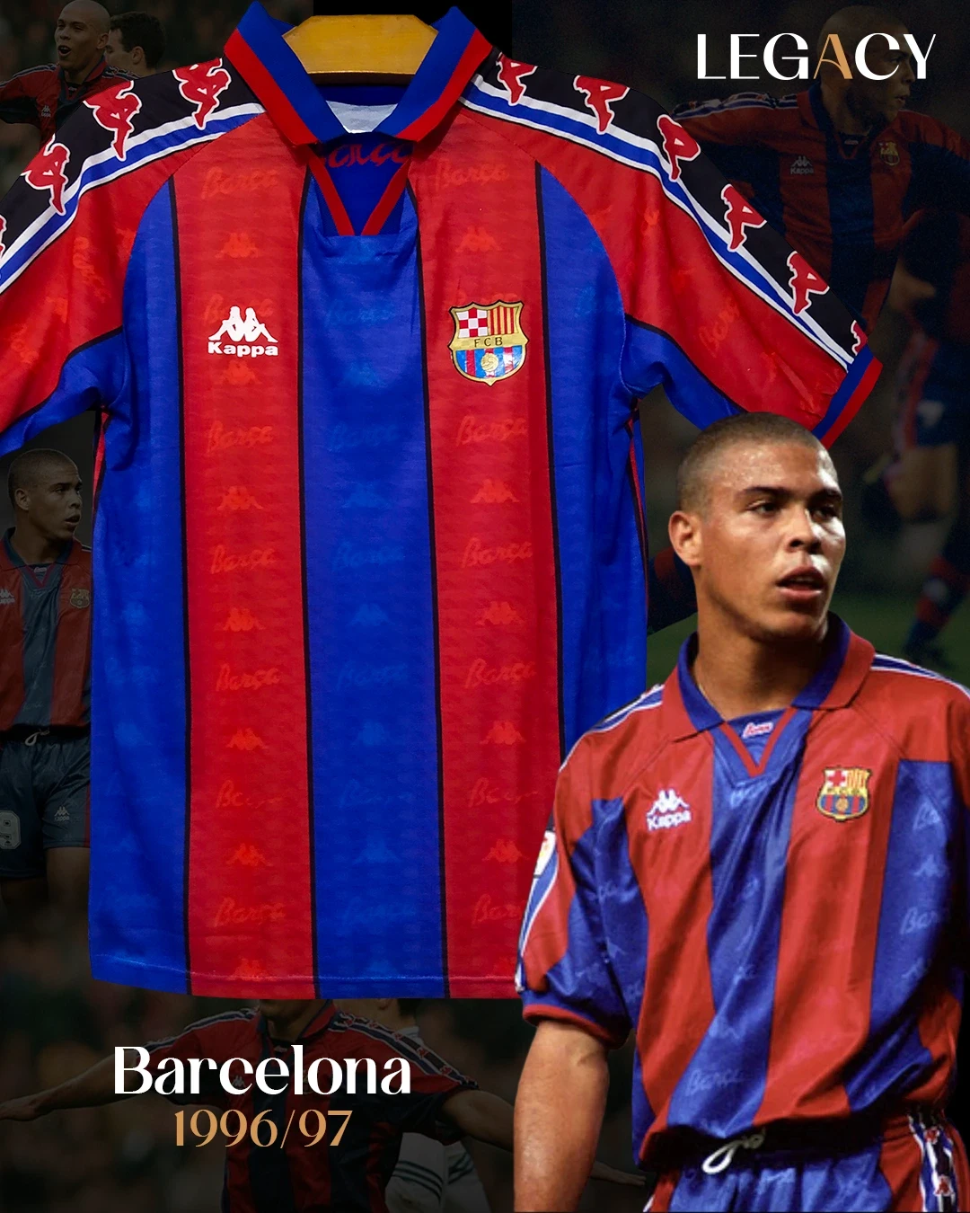 Barcelona 1996/97 Home - Ronaldo