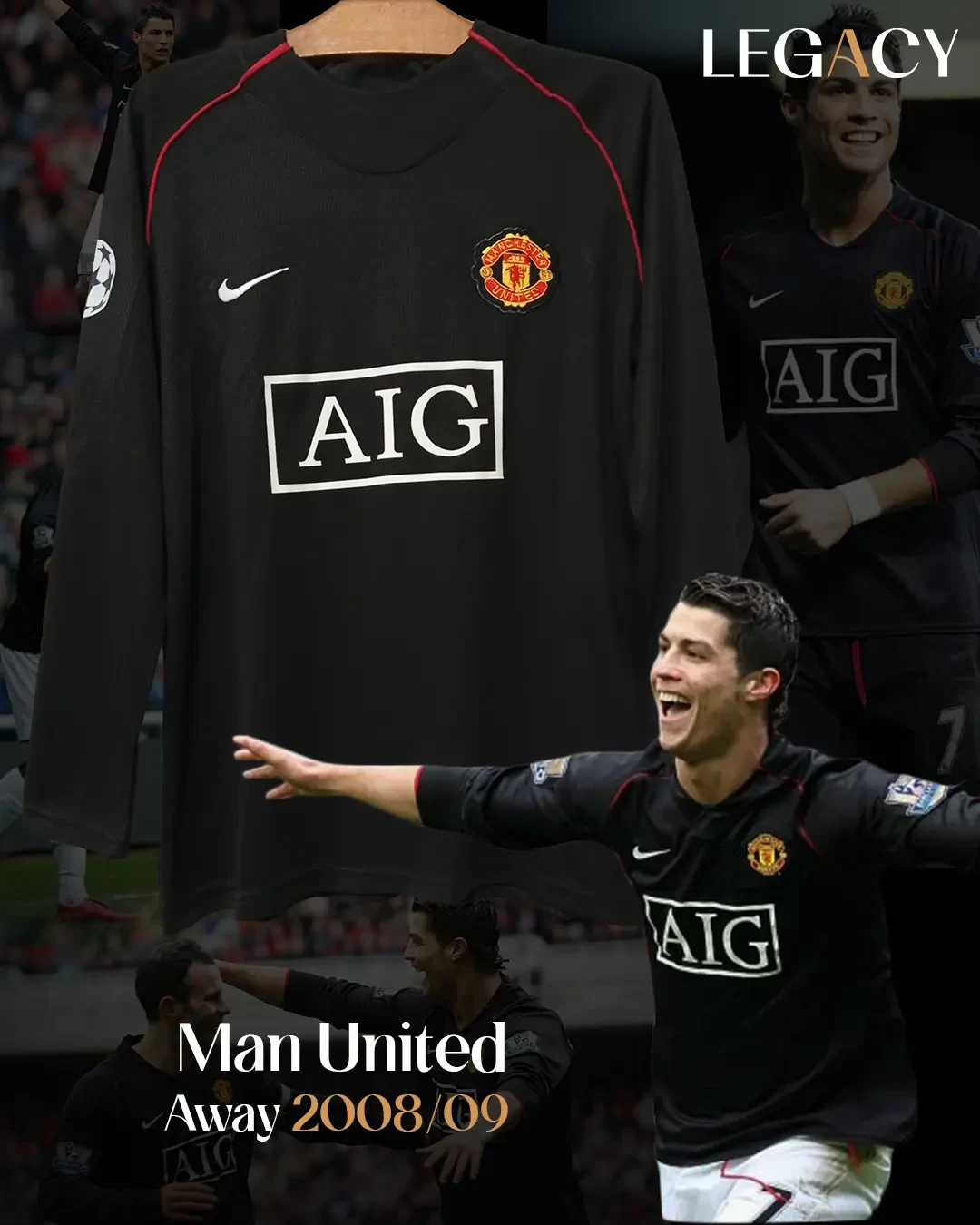  product image Man United 2008/09 Away shirt - Ronaldo